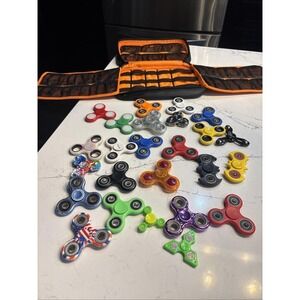 25- Fidget Spinner Lot With Case